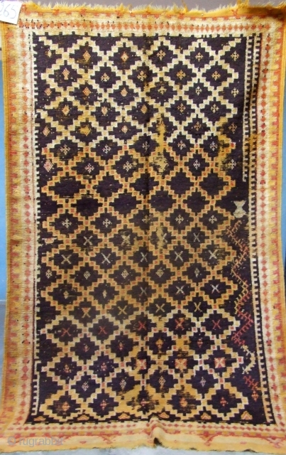 Rf 265-Ait Ouaouzguite Berber rug ( Ait Znaga south ), wool, 220 x 135 cm, circa 1900s.                