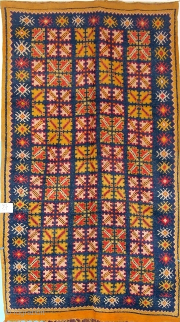Rf 27- Anti-atlas rug ( Ait Emer ), wool, 258 x 142 cm, circa 1970s.                  