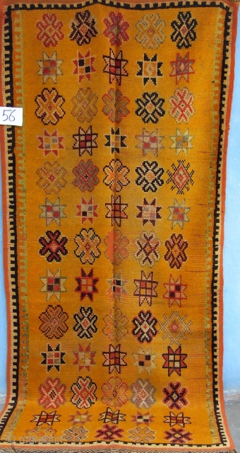 Rf 56-Ait Ouaouzguite rug ( Ait Douchen ) wool, 220 x 100 cm, circa 1970-75s.                  