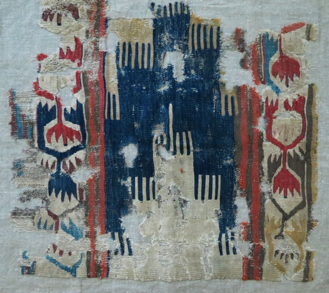 Saf kilim fragment, Konya area, 1800, mounted.                          