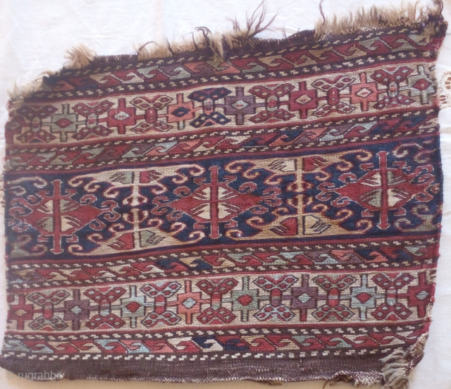Shasavan mafrash end panel, very finely woven, great colors, good condition, 19thc
                     