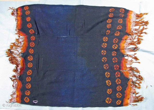 Shoulder Cloth from Zanskar in the Western Himalaya, India
82 x 82cm without the fringes
19/20th century, Yak Wool
Sewn together from three stripes
Good condition with signs of use
Worn by the women of Zanskar
The textile  ...