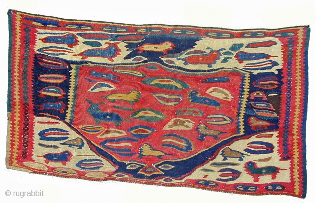 Senneh
Size:
54  x 98 cm
Region:
North East Persia
Material:
Wool, Cotton
Condition:
Very good
Description:
Early 20th century                      