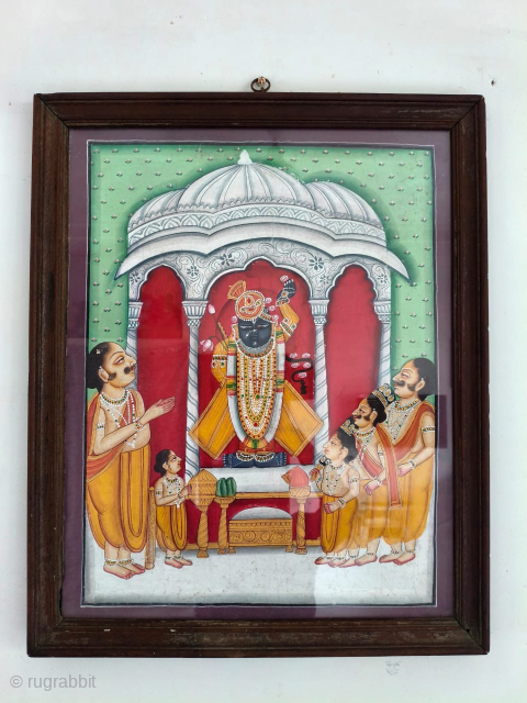 Antique Shrinath Ji Hand painting
Size: 21 x 27 inches