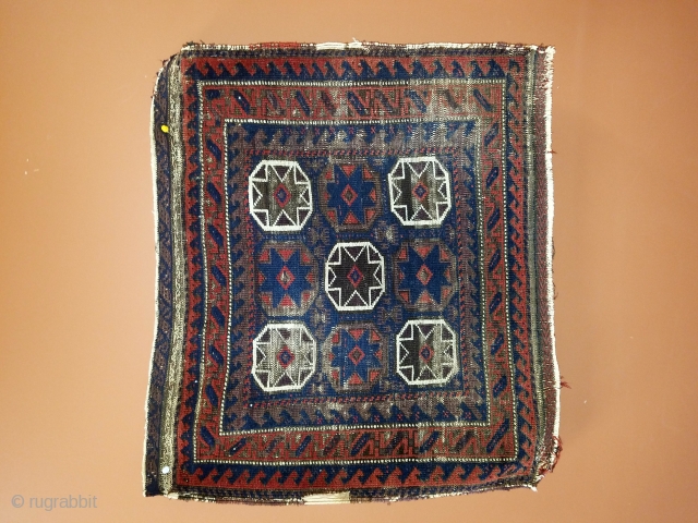 Baluch - 26" x 29" As found with oxidized browns.  Great graphics. $185 or best offer.                