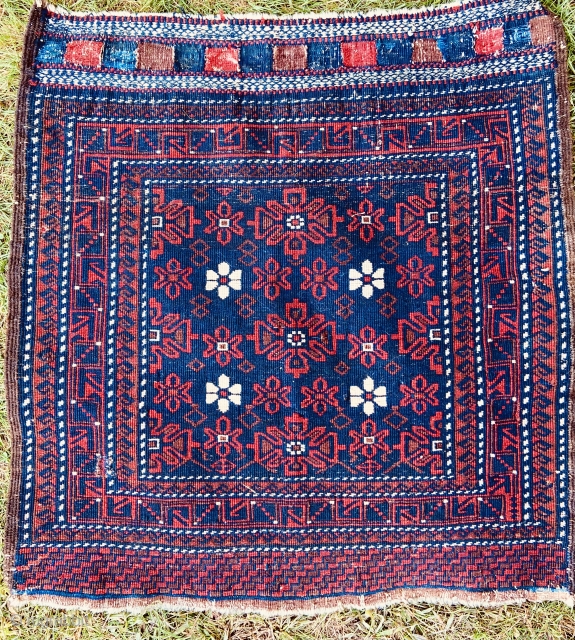Baluch bagface - having some small old repairs, otherwise original.  Nice wool, design and weave.                 