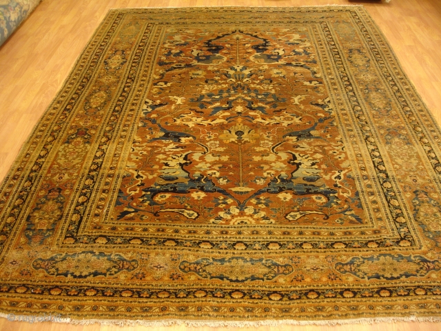 8' x 11' - c.1880 - Haji Jalili Tabriz - ***Soft***                      