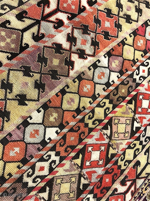Beautiful Antique 19th century Uzbek Sharisabz region cross stitches embroidery. Excellent natural colours and good condition. The size is 50cm X 60cm.           