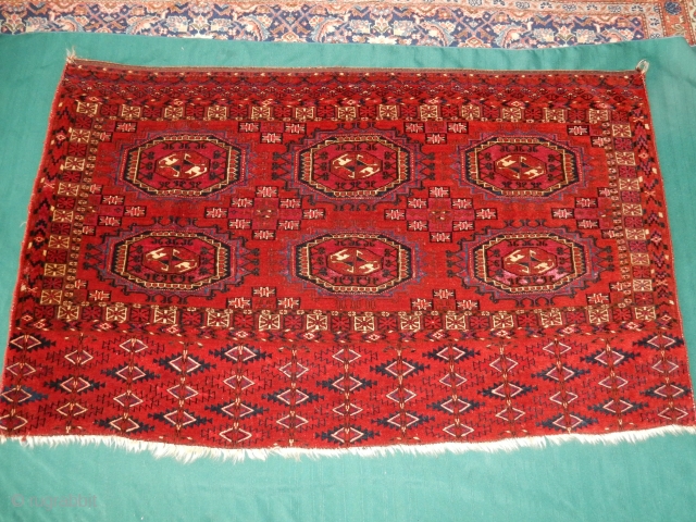 SELLING  TWO TURKOMAN WEAVINGS  FROM MY OWN COLLECTION - 1.TEKKE CHUVAL ON EXCELLENT PLUS CONDITION  2. A GREAT TEKKE TORBA          