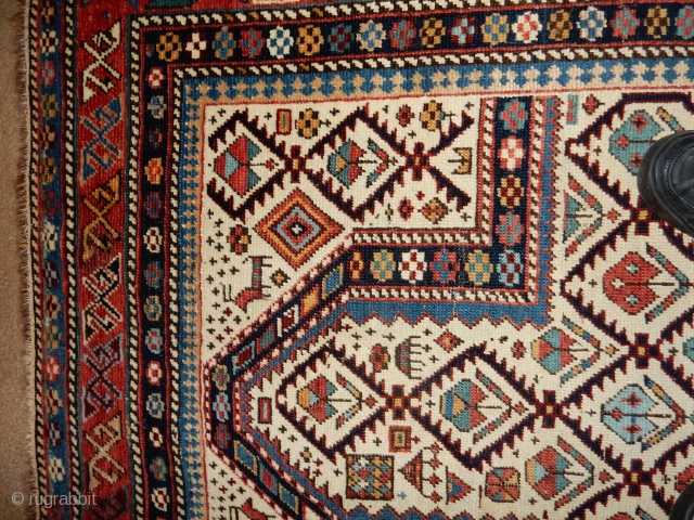 ESTATE DAGESTAN WITH EXCELLENT + PILE - NO REPAIRS, NO REPILING , ORIGINAL CONDITION
 3 FT 9 X 5 FT 4 INCHES -  LOOK AT THE ENDS AND SIDES FOR ORIGINAL  ...