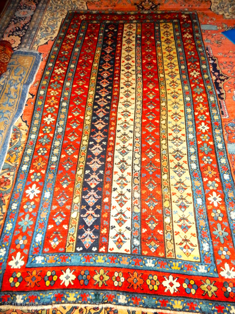 5 x 7 ft Kazak with Persian design elements full pile and blazing dyes                   