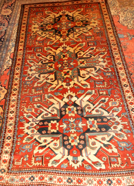 EAGLE KAZAK FULL PILE WITH NO REPAIRS OR REPILING . FRINGES ADDED. LARGE 5 X 9 FT SIZE
HAVING ANIMALS AND GOOD LUCK CHARMS IN THE FIELD AND BORDER .SOFT DYES
BOYLSTON ASSOCIATES ...