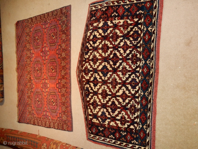 SELLING TWO NICE OLD TURKOMAN WEAVINGS AT A REASONABLE PRICE - 
                     