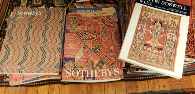 5 free auction rug catalogs in good condition pick up only near watertown mass usa