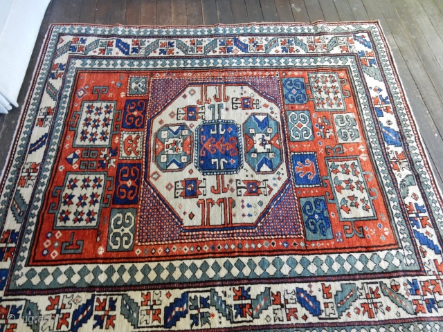 kazak 66 x 76 inches - all original with excellent pile                      