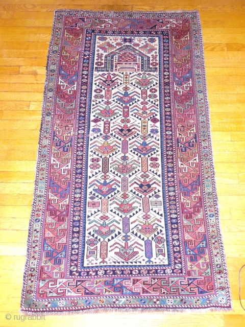 SHIRVAN WITH AKSTAFA ORANGE 

SUPERB CONDITION AND WEAVE                         