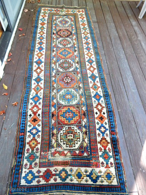 38 x 118 inches full pile all good dyes 2 small worn areas sold                   