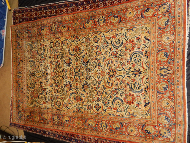 Lovely Kashan with fine soft wool with no condition issues 4 x 6 ft size $2000