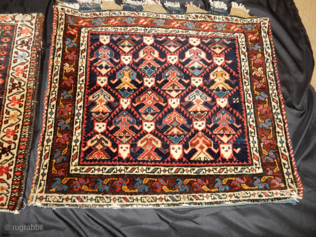 SUPERB FULL PILE SOUTH PERSIAN BAG COMPLETE WITH THE NICE BLUE BACK
$1000 plus shipping