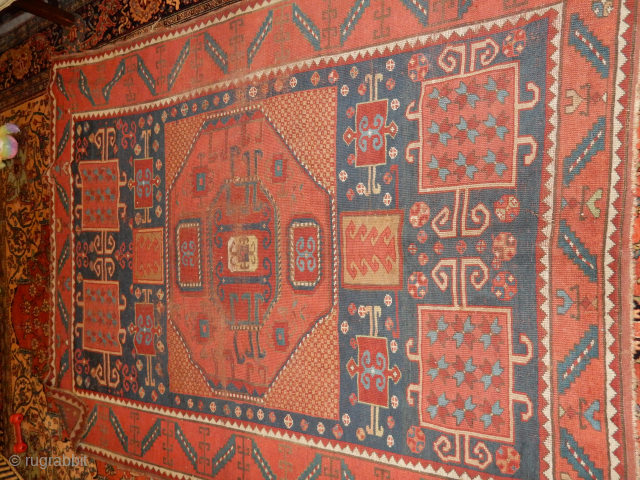 66 X 88 INCH KAZAK NEEDING A GOOD WASH $1000                       