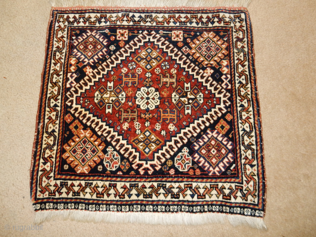 GASHGAI BAGFACE WITH EXCELLENT PILE AND CONDITION $220 INCLUDES USA SHIPPING

BOYLSTON ASSOCIATES ANTIQUE CAUCASIAN RUGS .COM                 