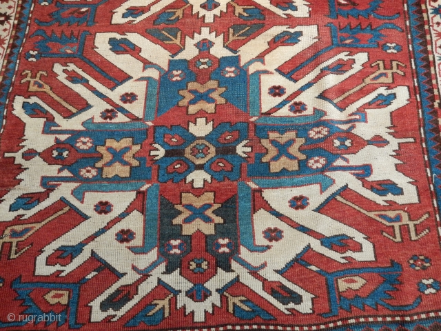 EAGLE KAZAK IN VERY GOOD AS FOUND CONDITION AND GOOD SIZE- 62 X 80 INCHES. 

GOOD PILE - NO WORN AREAS. 

LAST PHOTO IS THE BACK.

PRICE- $1900 . OR B.O.

   