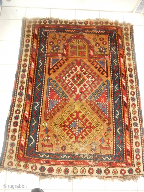 COLORFUL CAUCASIAN PRAYER RUG WITH NEARLY FULL PILE

ON EBAY AND REALLY LOW PRICED                    