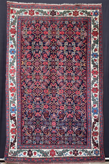 Beautiful, excellent condition Bijar rug 2.34 x 1.38m (7' 8" x 4' 6").                    