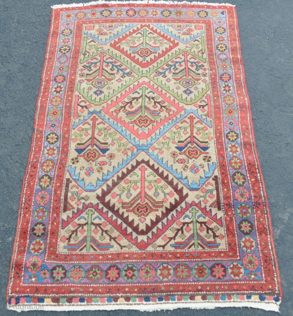 SOLD Antique Persian Hamadan Shirishâbâd Rug

Circa-1930 hand-knotted rug with natural vegetal dyes and a floral lattice design.  Cecil Edwards, in his classic book “The Persian Carpet, shows a Kurdish rug from  ...