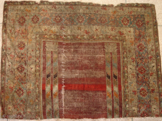 antique prayer rug `                             
