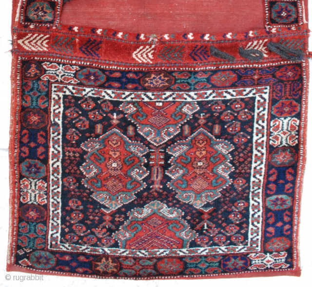Complete Afshar saddle-bags.128 x 70 cm.                           