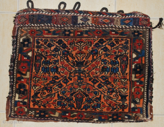 Afshar chanteh circa 1900-10, 60 x50 cm, a little dirty on the back.                    