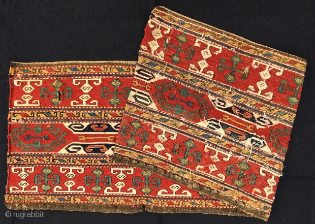 Karabagh (Black garden)Sumack mafrash long panel. Cm 40x120 ca. Good age, 1880 ca. Wonderful colors, great pattern. On the whole in a good condition. Looks sweet, fresh, sunny, very pleasant.   