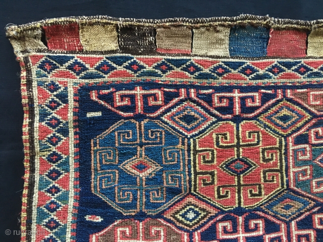 Shahsavan Tribal Art

Shahsavan sumack khorjin bag face. Cm 52x54. Second half 19th c. Great , awesome, deeply saturated natural colors. Lovely nine Memling Gul pattern. In very good condition. Previously belonging to  ...