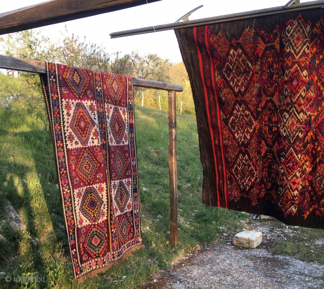 Eastern Anatolia, Kars area kilim, cm 430x150, beautiful, long piece, early 20th century, in good condition.                 