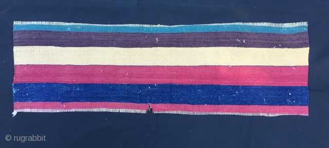 Right, just. fragment, a small kilim fragment. But, have you seen the colors? Simply great, super, amazing. It's an Anatolian cuval fragment. Size is cm 33x110. 100/120 years old. Obviously not expensive. 