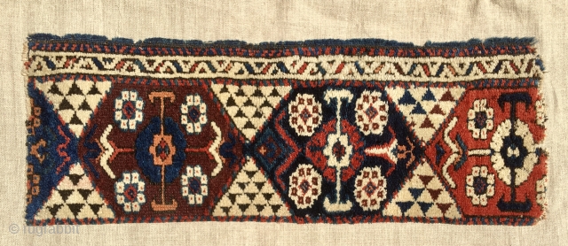 Karakecili rug border fragment. Cm 29x79. 2nd half 19th century. Professionally mounted in Turkey. Really a sweet fragment. As you know Karakecili stuff are very rare. Collectors hurry up.    