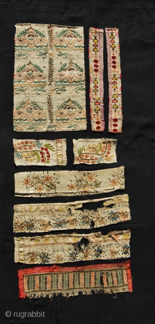 Nine Ottoman embroidered towel & napkin fragments. They should be either end of the 19th or early 20th century.
Anybody interested?
It was especially in the last years of the Ottoman empire that the  ...