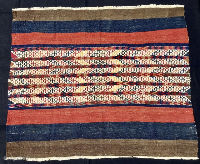 Graphics - Pattern - Colors 
Fantastic graphics here in this wonderful, unusual, very rare, beautiful Anatolian cuval or storage bag from Eastern Anatolia, called Malatya by business, but actually woven by the  ...