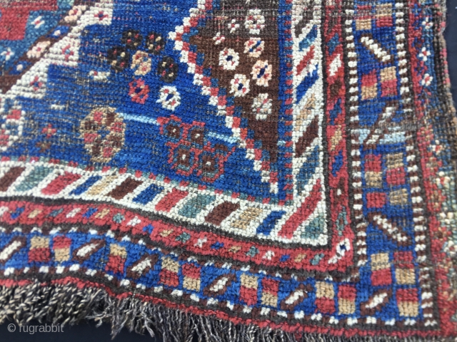 Lori? Shiraz? small runner. Cm 63/71x235. Very old & sweet colorful runner. Warp with goat hair. Wonderful colors and lovely pattern. I bought it about forty or so years ago in Quetta,  ...