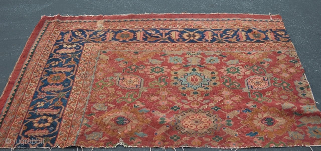 Persian Mahal Fragment rug size 3.7x6.9                           