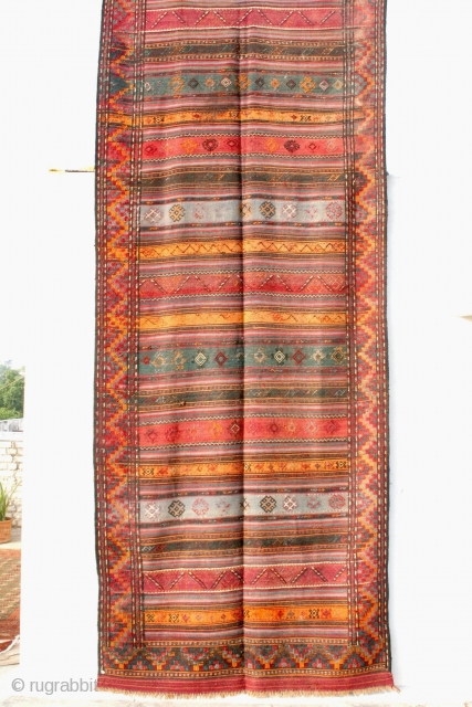 Persian Mashad Kilim  14X5.7ft  CC-6238                          