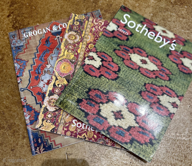 Oriental rug auction catalogues. Various. PICK UP ONLY. $ FREE                       