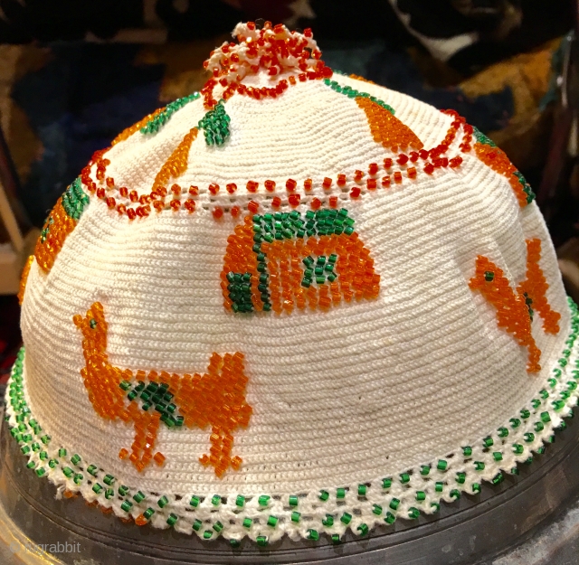 Syrian,Durzi beaded hat.pictorial                              