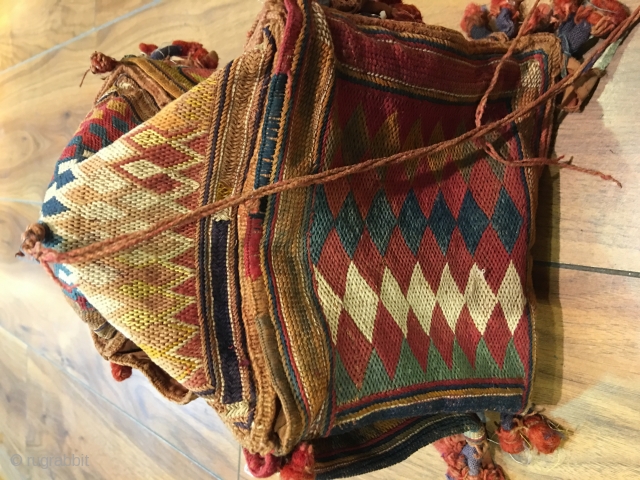 Early 20 th. Century Banjara embroidery cargo bag                         