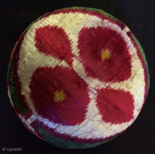 Uzbek ikat velvet hat                             