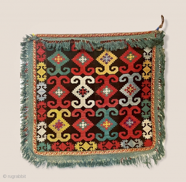 Lakai cross-stitch silk embroidery late 19.C                           