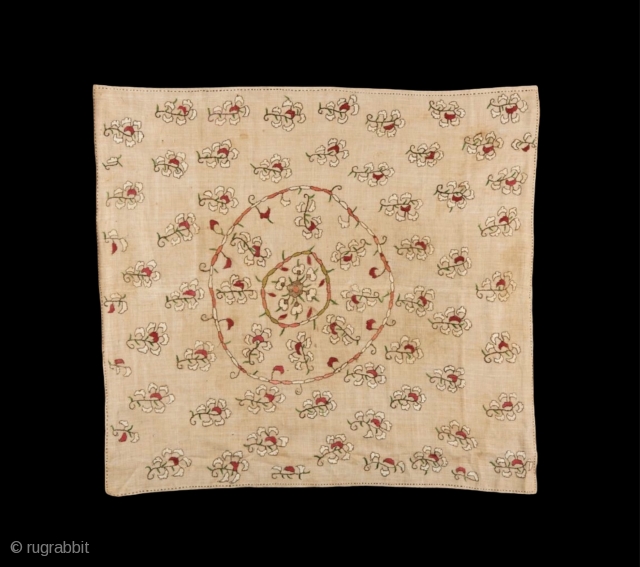 Early 18.C Ottoman era Turkish embroidery,Bokche                           