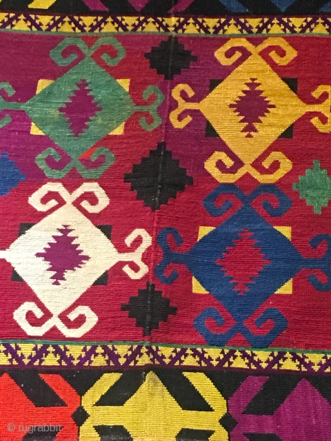 Uzbek Lakai cross-stitch embroidery ,silk.size 60x57 cm                          