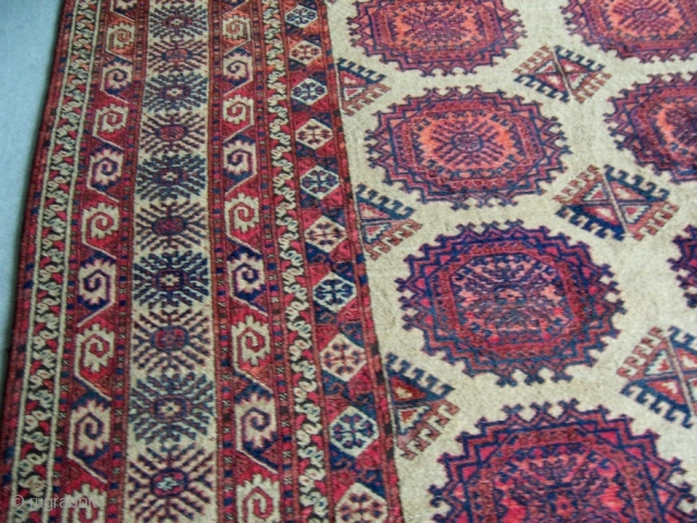 Decorative Ersari rug camel hair color 3,11*5,55                          